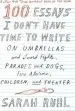 Audiobook 100 Essays i Don'T Have Time to Write author Sarah Ruhl